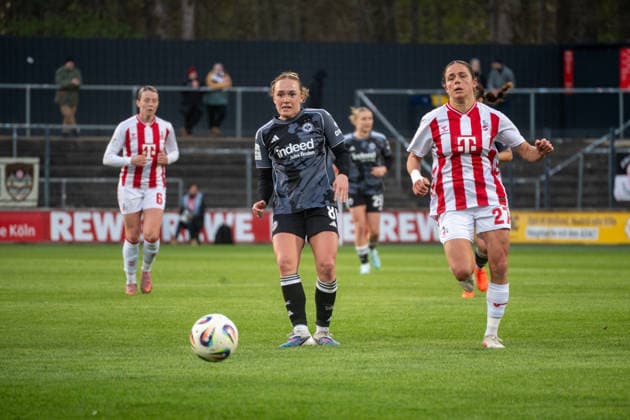Germany Soccer Google Pixel Womens Bundesliga 2025 2026 1 FC Köln vs Eintracht Frankfurt 22 Matchday Franz Kremer Stadium Cologne in action Lisanne Gräwe Eintracht Frankfurt, 8 Copyright: xOrhanxHabashx