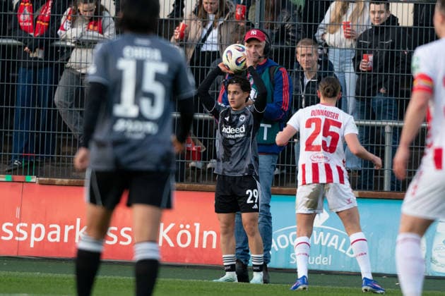 COLOGNE, GERMANY - MARCH 28: Dilara Aç?kgöz (29 Eintracht Frankfurt Frauen) during the Google Pixel Frauen-Bundesliga between 1. FC Köln and Eintracht Frankfurt at Franz-Kremer-Stadion on March 28, 2026 in Cologne, Germany. (Photo by Qianru Zhang Press Photo) Copyright: xQianruxZhang SPPx Sportspressphoto_SPR120119