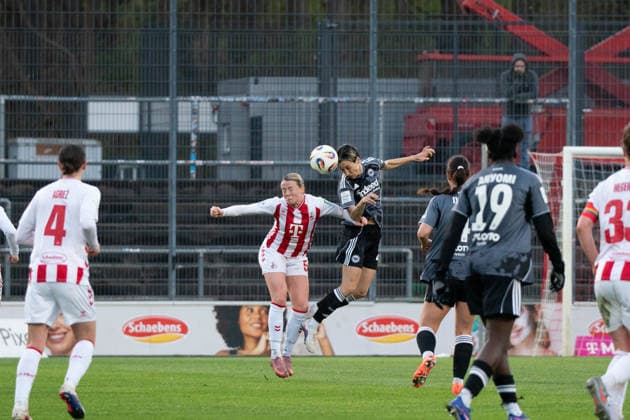 COLOGNE, GERMANY - MARCH 28: during the Google Pixel Frauen-Bundesliga between 1. FC Köln and Eintracht Frankfurt at Franz-Kremer-Stadion on March 28, 2026 in Cologne, Germany. (Photo by Qianru Zhang Press Photo) Copyright: xQianruxZhang SPPx Sportspressphoto_SPR120134