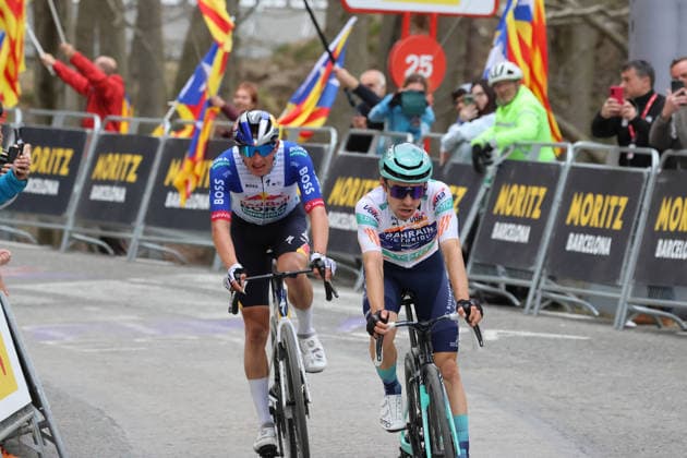 28-03-2026 Vuelta A Catalunya; Tappa 06 Berga - Queralt; 2026, Bahrain Victorious; 2026, Red Bull - Bora Hansgrohe; Martinez, Lenny; Lipowitz, Florian; Queralt; 
