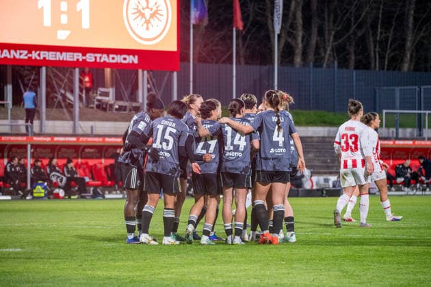 Germany Soccer Google Pixel Women Bundesliga 2025 2026 1 FC Köln vs Eintracht Frankfurt 22 Matchday Franz Kremer Stadium Cologne Goal and goal celebration to 2 1 by Remina Chiba Eintracht Frankfurt, 15 joy, emotions, jubilation, enthusiasm, happy, celebrate Copyright: xOrhanxHabashx