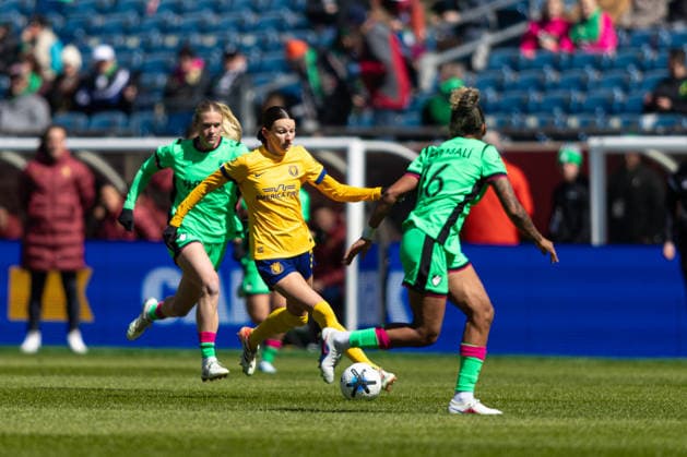 March 28, 2026; Foxborough, Massachusetts, USA; Utah Royals FC midfielder Cece Delzer (5) possesses the ball in a National WomenÃ¢â‚¬â ¢s Soccer League game against the Boston Legacy at Gillette Stadium. (c) CSM - ZUMAc04_ 20260328_zma_c04_020 Copyright: xBurtxGranofskyx