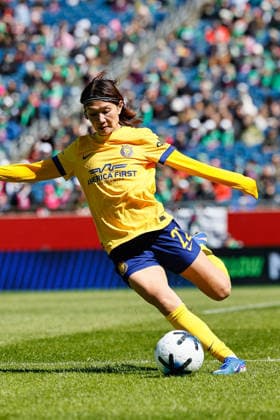 March 28, 2026; Foxborough, Massachusetts, USA; Utah Royals FC defender Miyabi Moriya (22) clears the ball in a National WomenÃ¢â‚¬â ¢s Soccer League game between the Boston Legacy and Utah Royals FC at Gillette Stadium. (c) CSM - ZUMAc04_ 20260328_zma_c04_037 Copyright: xBurtxGranofskyx