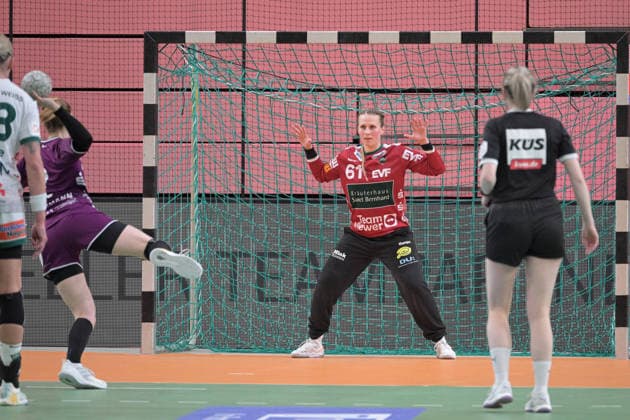 Celina Meißner FrischAuf Goeppingen, 61 in goal in duel at 7 meters with Selina Lindemann TusSies Metzingen, 02 TusSies Metzingen vs FrischAuf Goeppingen , Handball, Alsco HBF, 21 Ligaspieltag, Saison 2025 2026, 28 03 2026 TusSies Metzingen vs FrischAuf Goeppingen , Handball, Alsco HBF, 21 Ligaspieltag, Saison 2025 2026, 28 03 2026 Tuebingen Copyright: xEibner-Pressefoto TobiasxBaurx EP_TBR