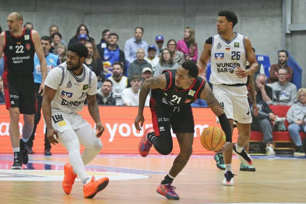 Basketball, ProA, Hakro Merlins Crailsheim - Bayer Giants Leverkusen