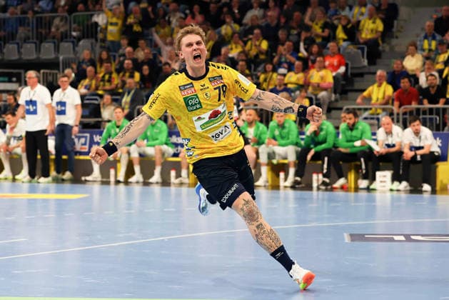 Edwin Aspenbaeck Rhein Neckar Loewen, 78 GER, Rhein Neckar Loewen vs HWG Wetzlar, Handball, 1 Bundesliga, 26 Matchday Season 2025 2026, 28 03 2026 GER, Rhein Neckar Loewen vs HWG Wetzlar, 1 Bundesliga, 26 Matchday, Season 2025 2026, 28 03 2026 Mannheim Copyright: xEibner-Pressefoto JoergxHirschx EP_JHH