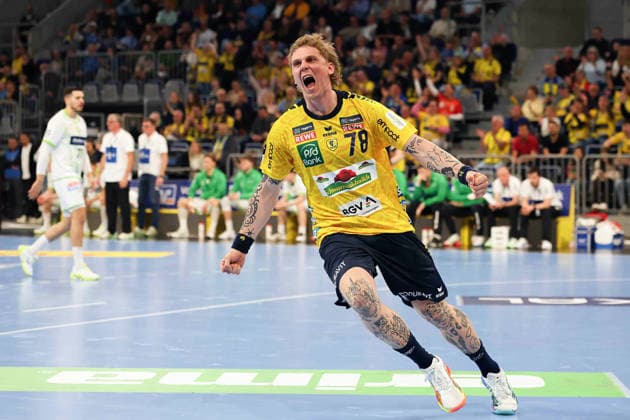 Edwin Aspenbaeck Rhein Neckar Loewen, 78 GER, Rhein Neckar Loewen vs HWG Wetzlar, Handball, 1 Bundesliga, 26 Matchday Season 2025 2026, 28 03 2026 GER, Rhein Neckar Loewen vs HWG Wetzlar, 1 Bundesliga, 26 Matchday, Season 2025 2026, 28 03 2026 Mannheim Copyright: xEibner-Pressefoto JoergxHirschx EP_JHH