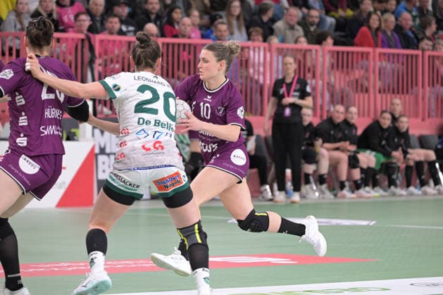 Nele Franz TusSies Metzingen, 10 am with ball TusSies Metzingen vs FrischAuf Goeppingen , Handball, Alsco HBF, 21 League Matchday, Season 2025 2026, 28 03 2026 TusSies Metzingen vs FrischAuf Goeppingen , Handball, Alsco HBF, 21 League Matchday, Season 2025 2026, 28 03 2026 Tuebingen Copyright: xEibner-Pressefoto TobiasxBaurx EP_TBR