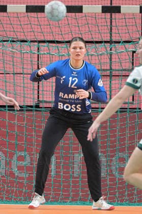 Marie Kristin Weiss TusSies Metzingen, 12 in goal TusSies Metzingen vs FrischAuf Goeppingen , Handball, Alsco HBF, 21 League matchday, Season 2025 2026, 28 03 2026 TusSies Metzingen vs FrischAuf Goeppingen , Handball, Alsco HBF, 21 League matchday, Season 2025 2026, 28 03 2026 Tuebingen Copyright: xEibner-Pressefoto TobiasxBaurx EP_TBR