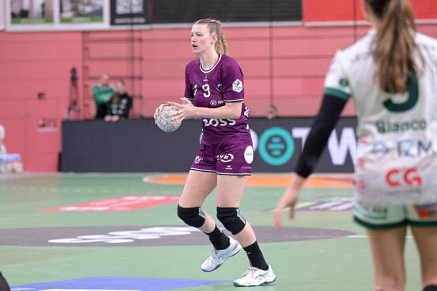 Naina Klein TusSies Metzingen, 09 TusSies Metzingen vs FrischAuf Goeppingen , Handball, Alsco HBF, 21 League matchday, Season 2025 2026, 28 03 2026 TusSies Metzingen vs FrischAuf Goeppingen , Handball, Alsco HBF, 21 League matchday, Season 2025 2026, 28 03 2026 Tuebingen Copyright: xEibner-Pressefoto TobiasxBaurx EP_TBR