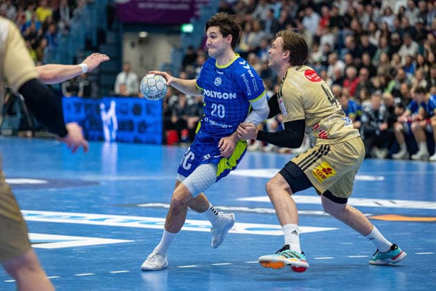 Daikin Handball Bundesliga, VfL Gummersbach TSV Hannover Burgdorf, 28 03 2026 Ludvig Hallbäck VfL Gummersbach, 20 , Daikin Handball Bundesliga, VfL Gummersbach TSV Hannover Burgdorf, 28 03 2026 Copyright: xBEAUTIFULxSPORTS Erlhofx