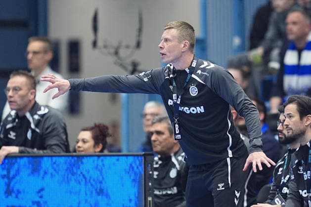 28 03 2026, xydrx, Handball, 1 HBL, VfL Gummersbach TSV Hannover Burgdorf, Schwalbe Arena Gudjon Valur Sigurdsson Head Coach VfL Gummersbach gesticulating Photo xYannisxDreimannxPressefotoKochx North Rhine-Westphalia Germany