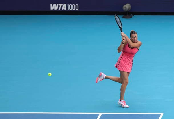 Tennis 2026 Miami Open - Women s final Aryna Sabalenka of Belarusia in action against Coco Gauff of the USA during the Women s Final match at the 2026 Miami Open tennis tournament at the Hard Rock Stadium in Miami, Florida, USA, 28 March 2026. MIAMI FLORIDA United States  Copyright: xCRISTOBALxHERRERA-ULASHKEVICHx