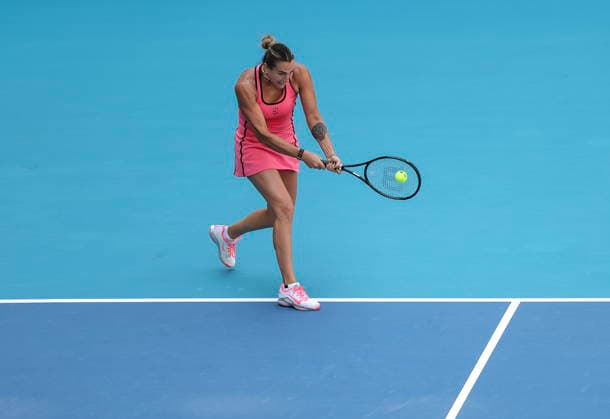 Tennis 2026 Miami Open - Women s final Aryna Sabalenka of Belarusia in action against Coco Gauff of the USA during the Women s Final match at the 2026 Miami Open tennis tournament at the Hard Rock Stadium in Miami, Florida, USA, 28 March 2026. MIAMI FLORIDA United States  Copyright: xCRISTOBALxHERRERA-ULASHKEVICHx