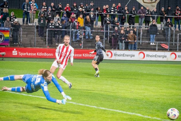 Germany Soccer Google Pixel Womens Bundesliga 2025 2026 1 FC Köln vs Eintracht Frankfurt 22 Matchday Franz Kremer Stadion Köln at shot Ilayda Acikgöz Eintracht Frankfurt, 20 Celina Degen 1 FC Köln, 5 Irina Fuchs 1 FC Köln, 34 Copyright: xOrhanxHabashx