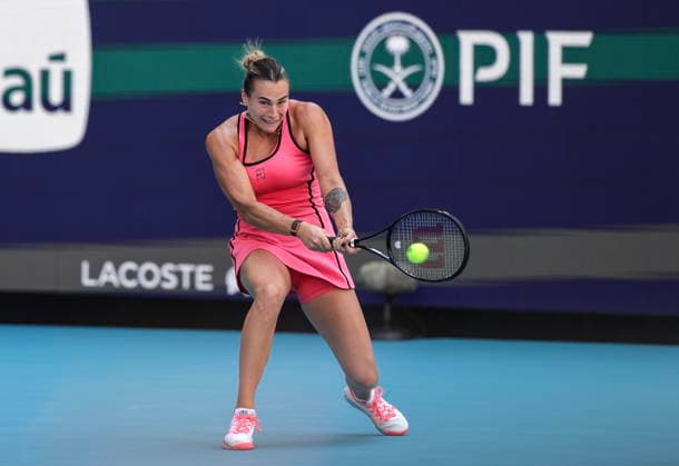 Tennis 2026 Miami Open - Women s final Aryna Sabalenka of Belarusia in action against Coco Gauff of the USA during the Women s Final match at the 2026 Miami Open tennis tournament at the Hard Rock Stadium in Miami, Florida, USA, 28 March 2026. MIAMI FLORIDA United States  Copyright: xCRISTOBALxHERRERA-ULASHKEVICHx
