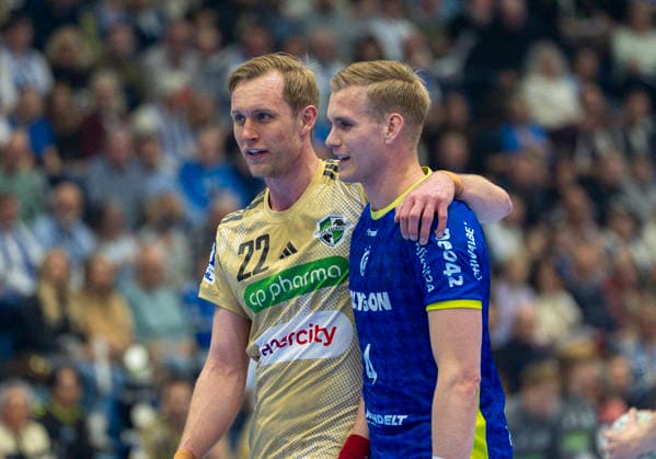 Marian Michalczik TSV Hannover Burgdorf and Ellidi Vidarsson VfL Gummersbach, 4 re VfL Gummersbach TSV Hannover Burgdorf, Handball Daikin HBL Handball Bundesliga, Matchday 26, 28 03 2026 Copyright: HMBxMedia xMarcoxBader