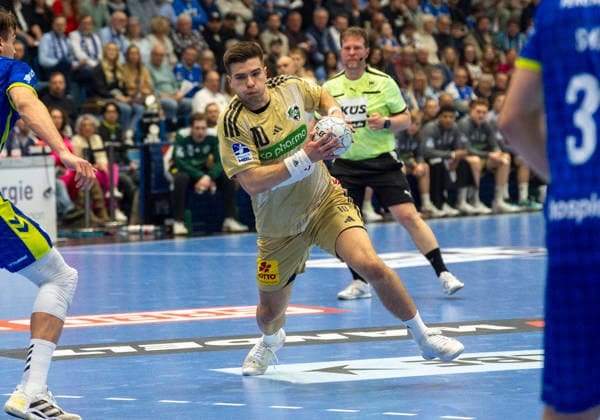 Renars Uscins TSV Hannover Burgdorf VfL Gummersbach TSV Hannover Burgdorf, Handball Daikin HBL Handball Bundesliga, Matchday 26, 28 03 2026 Copyright: HMBxMedia xMarcoxBader