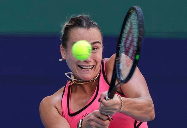 Tennis 2026 Miami Open - Women s final epaselect Aryna Sabalenka of Belarusia in action against Coco Gauff of the USA during the Women s Final match at the 2026 Miami Open tennis tournament at the Hard Rock Stadium in Miami, Florida, USA, 28 March 2026. MIAMI FLORIDA United States  Copyright: xCRISTOBALxHERRERA-ULASHKEVICHx