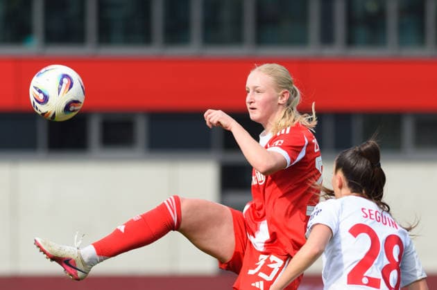 MUNICH, GERMANY - MARCH 28: Luzie Zaehringer (33 FC Bayern Munich) during the Google Pixel Frauen-Bundesliga match between FC Bayern Munich and 1. FC Nuremberg at FC Bayern Campus Munich, Germany. Copyright: xSvenxBeyrich SPPx Sportspressphoto_SPR120634