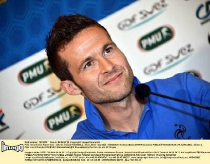 Football, EURO 2012, PK France with Karim Benzema, Alou Diarra and Olivier Giroud