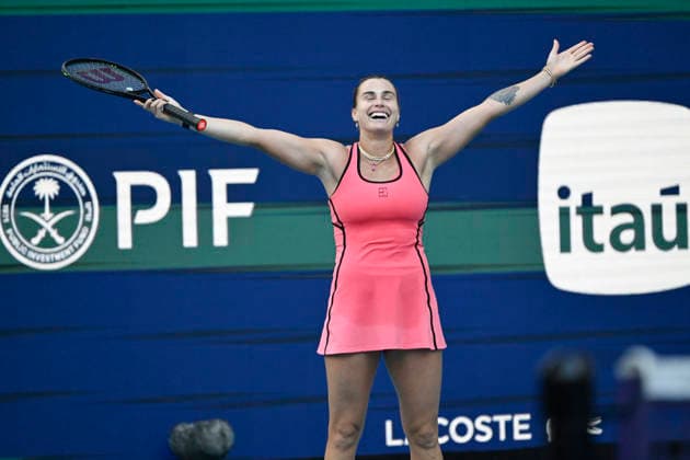 March 28, 2026, Miami Gardens, Fl, United States: Aryna Sabalenka of Belarus wins the Womenâ€⠢s Singles Final match, playing Coco Gauff of the United States, at Hard Rock Stadium on March 28, 2026 in Miami Gardens, Florida. 2026 Miami Open, Miami Gardens, USA - 28 Mar 2026 - ZUMAsd3_ 20260328_znp_sd3_006 Copyright: xMichelexEvexSandbergx