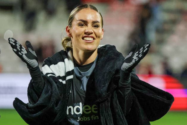 Cologne, Germany 28 March 2026 1 Womens Bundesliga 22 Matchday 1 FC Cologne Women vs Eintracht Frankfurt Women In the picture Ereleta Memeti SGE celebrating after the away win against Cologne Copyright: HMBxMedia MadeleinexFantini