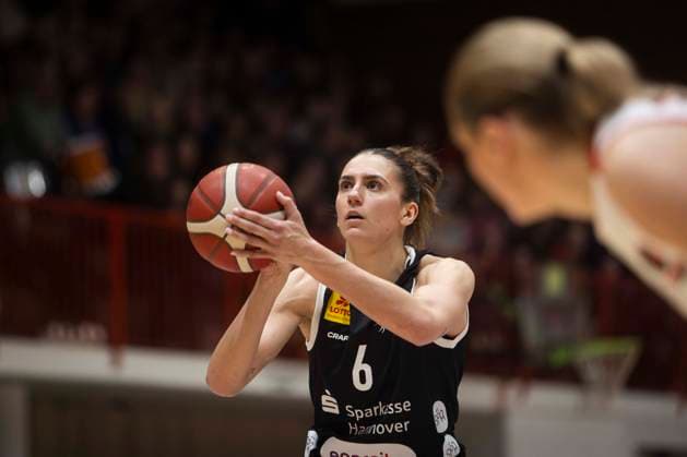 Marie Reichert Nr 6 Luchse GiroLive Panthers Osnabrück 59 81 TK Hannover Luchse 1 DBBL 22 Matchday 28 03 2026 GiroLive Panthers Osnabrück vs TK Hannover Luchse