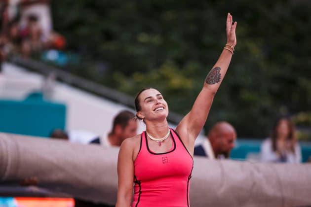 Miami Open Presented by Itau 2026 - March 27 Miami, Florida - March 27: play, react and celebrate during the Women™s Singles Final match between Aryna Sabalenka and Coco Gauff of USA on day 12 of the Miami Open at Hard Rock Stadium on March 27, 2026 in Miami, Florida, United States. Copyright: xLatinxSportxImagesx