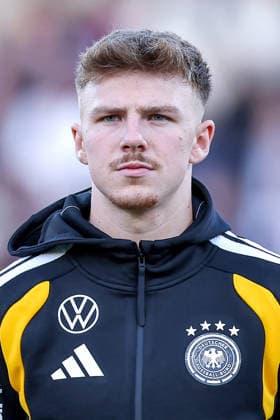 27 03 2026, Football, International match U21, Germany Northern Ireland, Qualification Under 21 European Championship 2027, Eintracht Stadion Braunschweig, Season 2025 2026 Finn Jeltsch Germany U21 4 DFB regulations prohibit any use of photographs as image sequences and or quasi video Lower Saxony Germany
