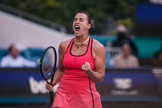 Miami Open Presented by Itau 2026 - March 27 Miami, Florida - March 27: play, react and celebrate during the Women™s Singles Final match between Aryna Sabalenka and Coco Gauff of USA on day 12 of the Miami Open at Hard Rock Stadium on March 27, 2026 in Miami, Florida, United States. Copyright: xLatinxSportxImagesx