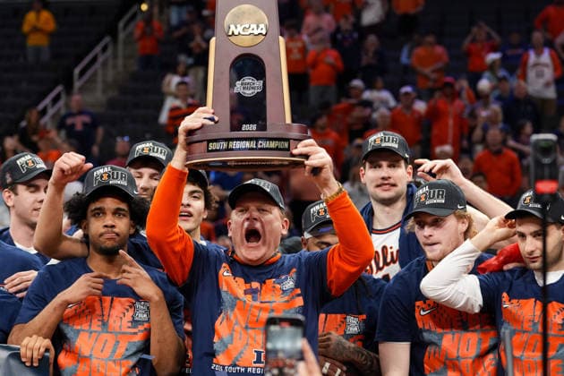 Basketball, NCAA, March Madness, Illinois Fighting - Iowa Hawkeyes
