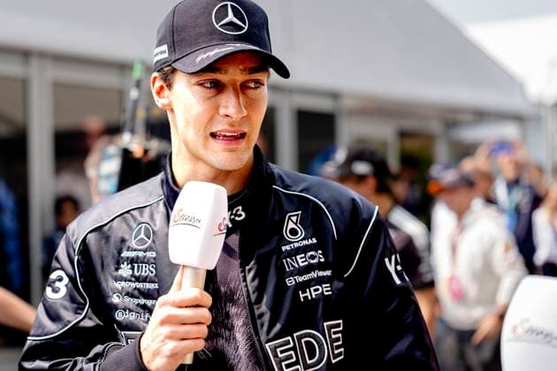 SUZUKA Formula 1 driver George Russell of Mercedes AMG Petronas Formula One Team during the Formula 1 Japan Suzuka race at the Suzuka Formula 1 circuit on March 29, 2025 in Suzuka, Japan Photo by DeFodi Images