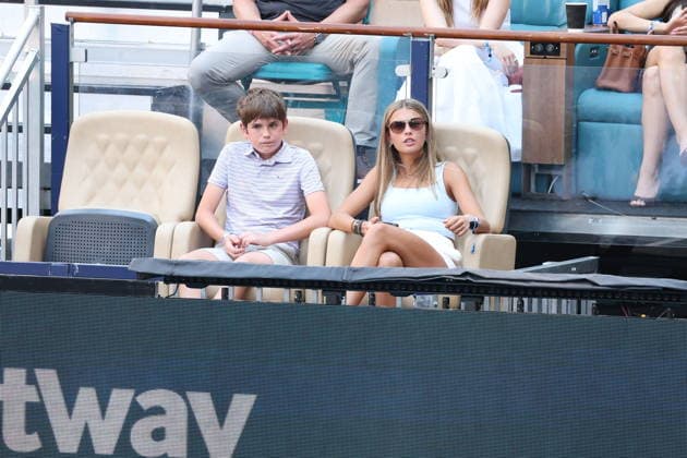 March 28, 2026, Miami Gardens, Florida, United States Of America: MIAMI GARDENS, FL - MARCH 28: Aryna Sabalenka of Belarus defeats Coco Gauff of the United States during the women s singles final match of the Miami Open. Kai Madison Trump is an American social media personality. A member of the Trump family, she is the eldest child of Donald Trump Jr. and Vanessa Haydon and the eldest grandchild of U.S. president Donald Trump. Donald Trump III, son of Donald Trump Jr. (born 2009) on March 28, 2026, at Hard Rock Stadium in Miami Gardens, Florida...People: Kai Trump, Donald Trump III Miami Gardens United States Of America - ZUMAs214 20260328_ada_s214_330 Copyright: xSMGx