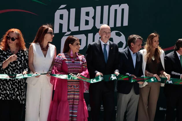 March 28, 2026, Mexico City, Cdmx, Mexico: The Yancuic Museum, located in the Iztapalapa district of Mexico City, is hosting the Epic Album exhibition, which brings together historical artifacts from the Mexican men s and women s national teams, as well as from Portugal and Croatia. The exhibition includes trophies, soccer cleats, balls, and other items. The entire exhibition opened prior to the match between Mexico and Portugal at the newly reopened Banorte Stadium in the south of the city. The event was inaugurated by FIFA President GIAN INFANTINO, Mexico City Mayor CLARA BRUGADA, Televisa owner EMILIO AZCARRAGA, Mexican Football Federation (FEMEXFUT) President MIKEL ARRIOLA, players from the Mexican Women s national team, Nationalteam that participated in the 1971 World Cup, and other attendees. Mexico City Mexico - ZUMAp204 20260328_zip_p204_014 Copyright: xJosuexPerezx