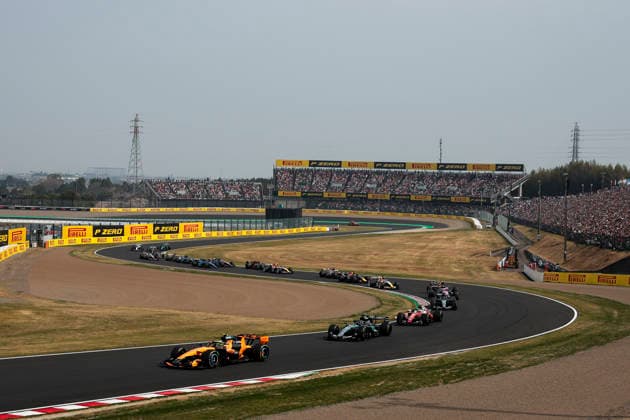 F1 - JAPANESE GRAND PRIX 2026 start of the race, depart, 81 PIASTRI Oscar (aus), McLaren F1 Team MCL40, action during the Formula 1 Japanese Grand Prix 2026, 3rd round of the 2026 Formula One World Championship, WM, Weltmeisterschaft from March 27 to 29, 2026 on the Suzuka Circuit, in Suzuka, Japan - SuzukaJapan Copyright: xDPPIx