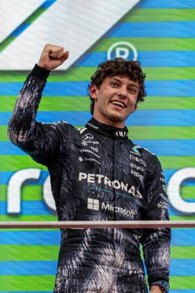29th March 2026; Suzuka Circuit, Suzuka, Japan; 2026 FIA Formula 1 Japanese Grand Prix Race Day; Kimi Antonelli (12) of Italy and Mercedes-AMG PETRONAS Formula One Team after winning the Japanese Grand Prix 2026 KeiichixMiyashita Content restricted for UK based newspaper