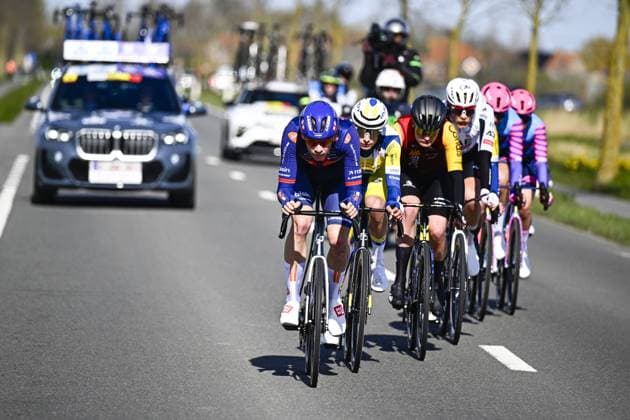 Dutch Frits Biesterbos of Team Picnic PostNL pictured in action during the men elite Middelkerke-Wevelgem - In Flanders Fields one day cycling race, 240.8 km from Middelkerke to Wevelgem, on Sunday 29 March 2026. JASPERxJACOBS  x169236487x