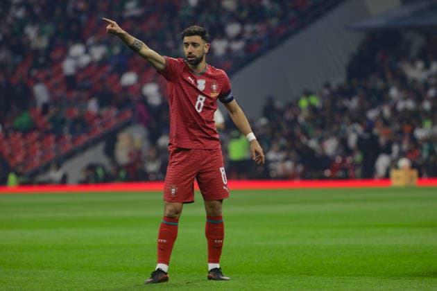 March 28, 2026, Mexico City, Ciudad de Mexico, Mexico: Bruno Fernandes 8 of Portugal looks on during the International Friendly, Länderspiel, Nationalmannschaft Match between Mexico and Portugal, at Banorte Stadium. on March 28, 2026 in Mexico City, mexico. Mexico V Portugal - International Friendly Match  - ZUMAe321 20260328_zsa_e321_111 Copyright: xIanxRoblesx