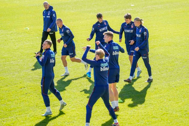 Men s national football team, press conference with national team manager Stale Solbakken Lillestrom , Norway 20260329 Erling Braut Haaland during the Norwegian men s national football team training at Arasen stadium Photo Fredrik Varfjell NTB Lillestrom Norway EDITORIAL USE ONLY RESTRICTED USE FOR BETTING COMPANIES  Copyright: xFredrikxVarfjellx xNTBx
