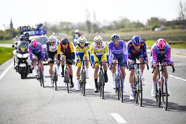 Belgian Victor Vercouillie of Team Flanders-Baloise pictured in action during the men elite Middelkerke-Wevelgem - In Flanders Fields one day cycling race, 240.8 km from Middelkerke to Wevelgem, on Sunday 29 March 2026. JASPERxJACOBS  x169237774x