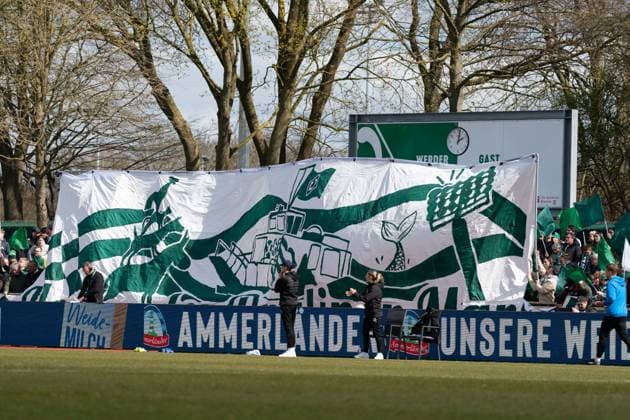 BREMEN, GERMANY - MARCH 29: during the Google Pixel Frauen-Bundesliga between SV Werder Bremen and SGS Essen at Weserstadion Platz 11 on March 29, 2026 in Bremen, Germany. (Photo by Qianru Zhang Press Photo) Copyright: xQianruxZhang SPPx Sportspressphoto_SPR120884