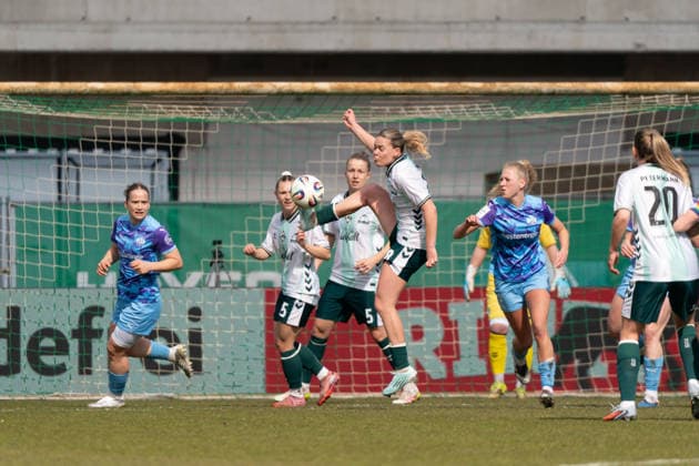 BREMEN, GERMANY - MARCH 29: during the Google Pixel Frauen-Bundesliga between SV Werder Bremen and SGS Essen at Weserstadion Platz 11 on March 29, 2026 in Bremen, Germany. (Photo by Qianru Zhang Press Photo) Copyright: xQianruxZhang SPPx Sportspressphoto_SPR120888