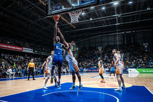 Basketball, BBL, Frankfurt Skyliners - Rostock Seawolves