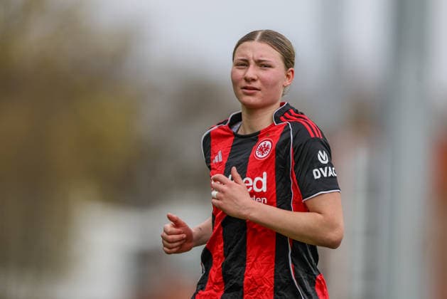 GER, Frankfurt, Eintracht Frankfurt II vs FC Ingolstadt, 2 Frauen Bundesliga, Fußball, DFB, Spielzeit 2025 2026, Stadion am Brentanobad, 21 Spieltag im Bild Tessa Zimmermann Eintracht Frankfurt II 20 DFB DFL REGULATIONS PROHIBIT ANY USE OF PHOTOGRAPHS AS IMAGE SEQUENCES AND OR QUASI VIDEO, 29 03 2026 Copyright: HMBxMedia HendrikxHamelau