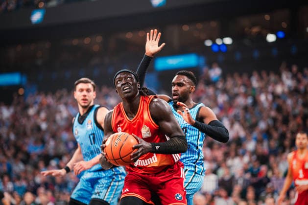 Easycredit BBL Veolia Towers Hamburg FC Bayern Munich Basketball, 29 03 2026 Wenyen Gabriel FC Bayern Munich Basketball, 32 on the ball Easycredit BBL Veolia Towers Hamburg vs FC Bayern Munich Basketball on 29 03 2026 at Barclays Arena, Hamburg Copyright: xBEAUTIFULxSPORTS Tonhäuserx