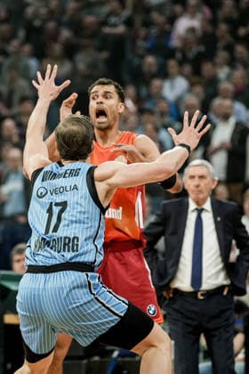 Germany easyCredit BBL, Main Round 2025 26, 22 Matchday Veolia Towers Hamburg vs FC Bayern Munich Basketball Barclays Arena Hamburg Copyright: xStefanxTrochax