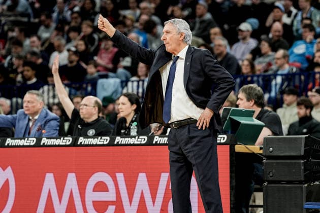 Germany easyCredit BBL, Main Round 2025 26, 22 Matchday Veolia Towers Hamburg vs FC Bayern Munich Basketball Barclays Arena Hamburg Svetislav Pesic FC Bayern Munich Basketball, Head Coach , Portrait Copyright: xStefanxTrochax