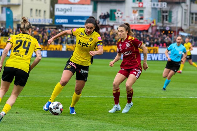Football Switzerland AXA Swiss Cup Women 2025 2026 Final, 29 03 2026 BSC Young Boys Women vs Servette FC Chônois Fôminin Stadion Schützenwiese Winterthur, Switzerland Laura Frey BSC Young Boys Women, 26 Winterthur Stadion Schützenwiese Zurich Switzerland Copyright: xAmiirxAmedjouax