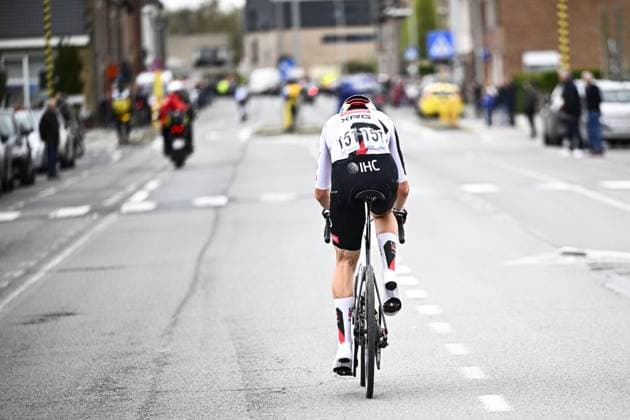 Belgian Florian Vermeersch of UAE Team Emirates-XRG pictured in action during the men elite Middelkerke-Wevelgem - In Flanders Fields one day cycling race, 240.8 km from Middelkerke to Wevelgem, on Sunday 29 March 2026. JASPERxJACOBS  x169252053x